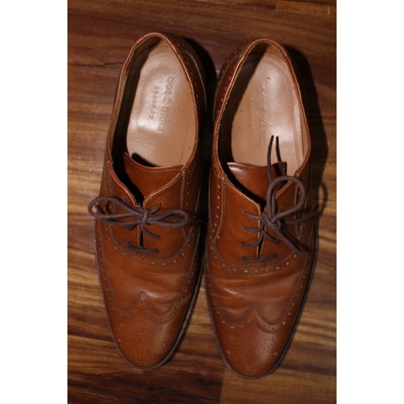 Men\'s Cole Haan Grandos Tan Oxford Wingtip Shoes Size 10.5 main image 7